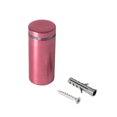 Round Standoffs, 2 In Bd L, Aluminum 1 In OD, 2PK